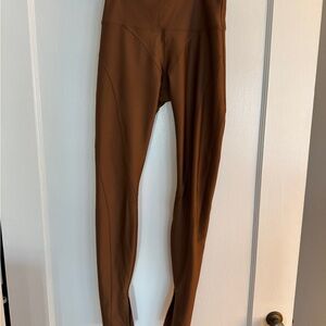Brown High-Waisted Leggings